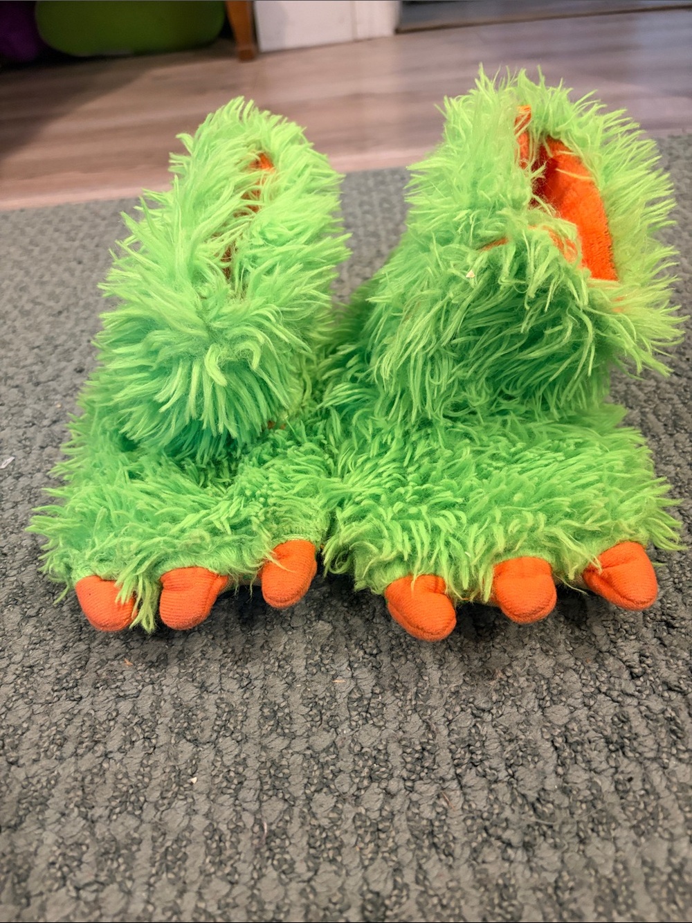 Kids monster feet slippers